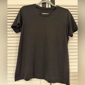 Lululemon Black Perforated Tee